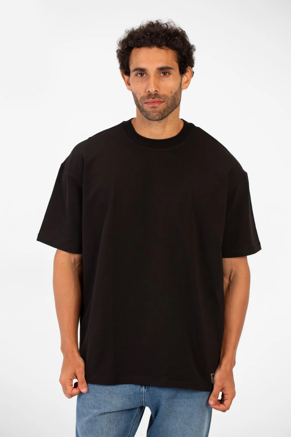 Men's Basic Round Neck Half Sleeve Summer Melton Regular Fit T-Shirt - Image 5