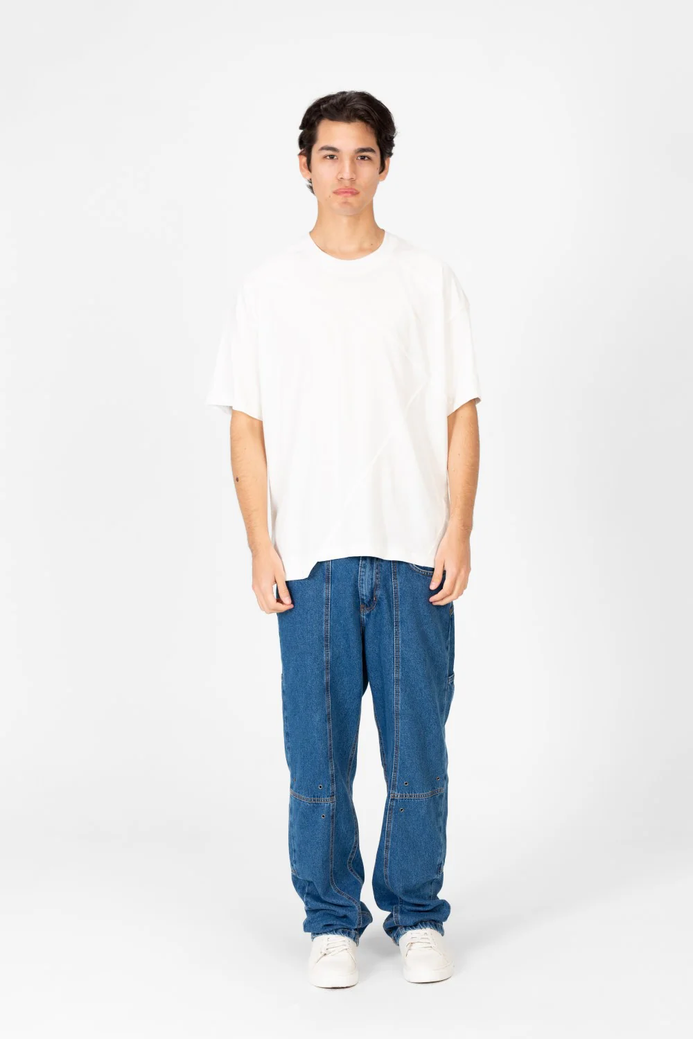 Men's Basic Round Neck Oversized Half Sleeve T-Shirt - Image 12
