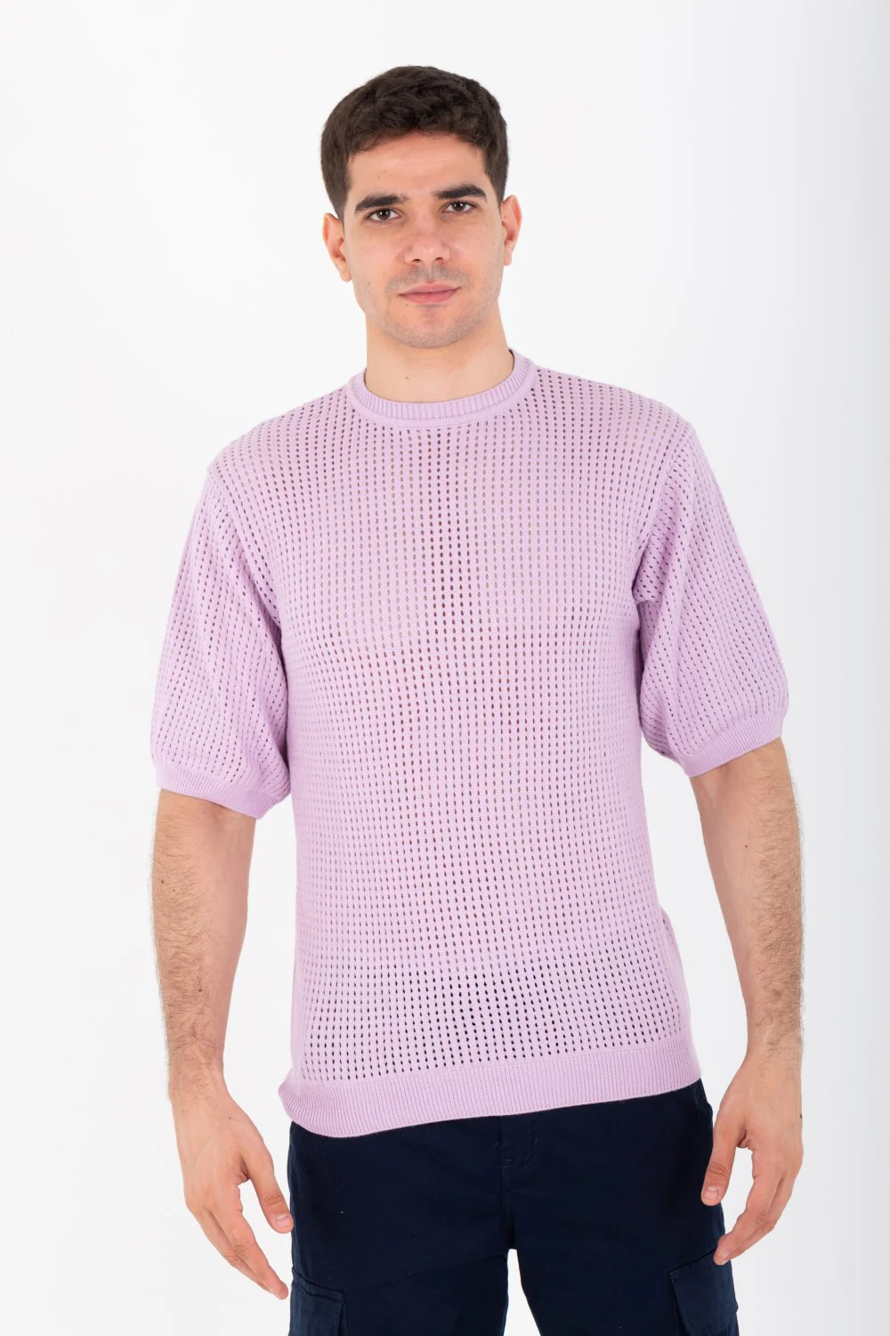 Mens Basic Round T-shirt With A Slim Fit And High Quality Material - Image 4