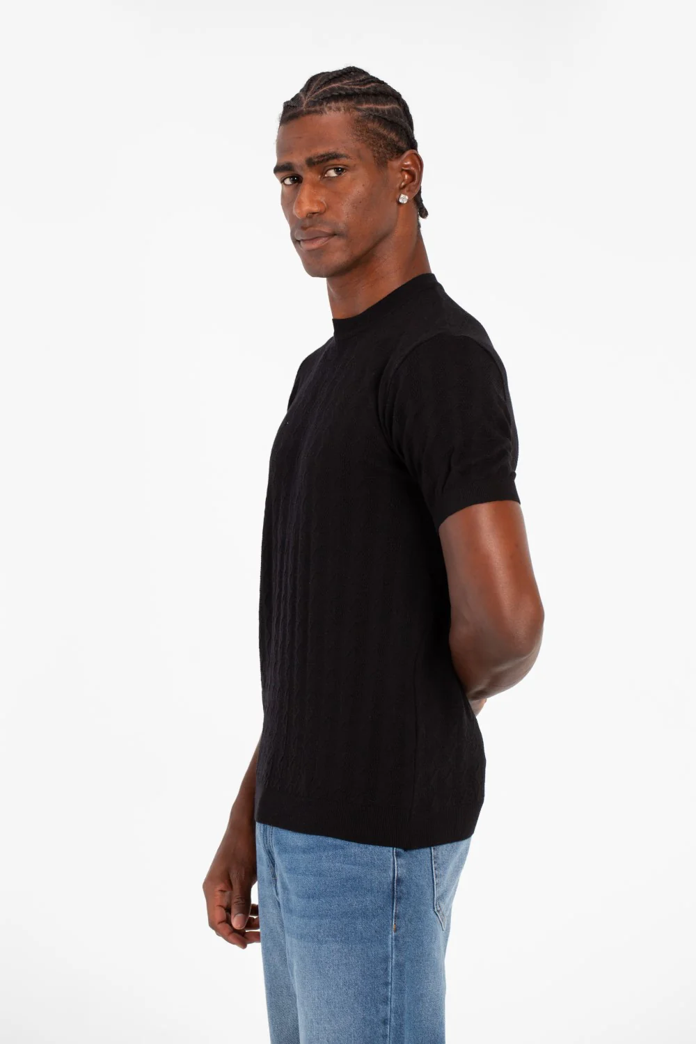 Men's Basic Slim Fit Breathable Half Sleeve Crew Neck T-Shirt - Image 3