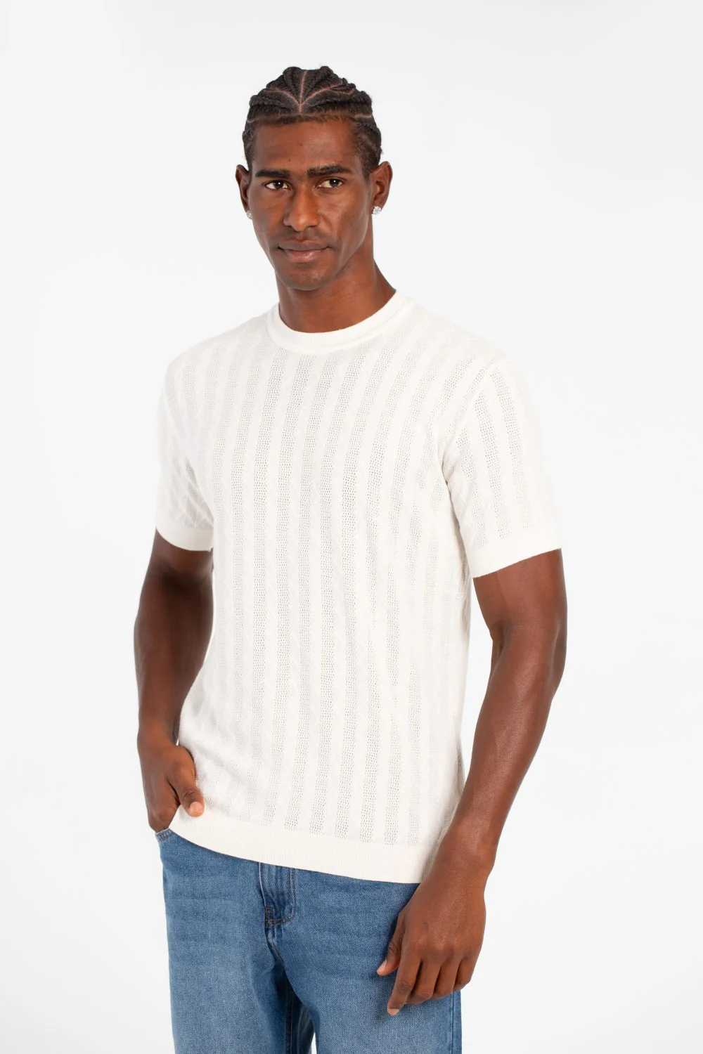 Men's Basic Slim Fit Breathable Half Sleeve Crew Neck T-Shirt - Image 5
