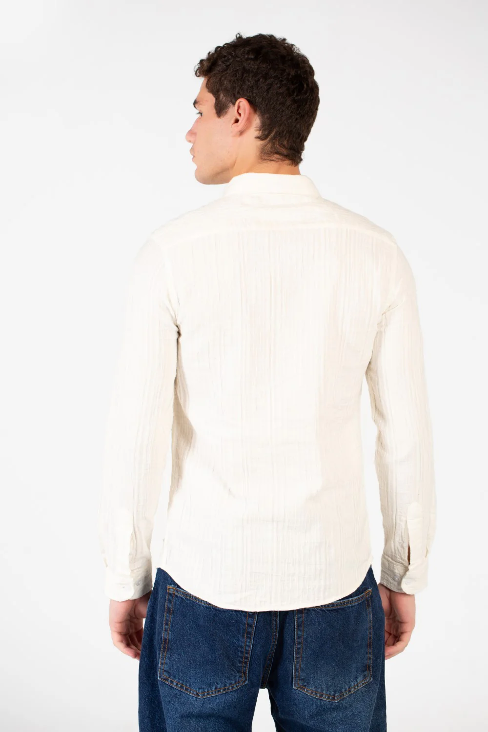 Men's Basic Slim Fit Collar Long Sleeve Shirt - Image 10