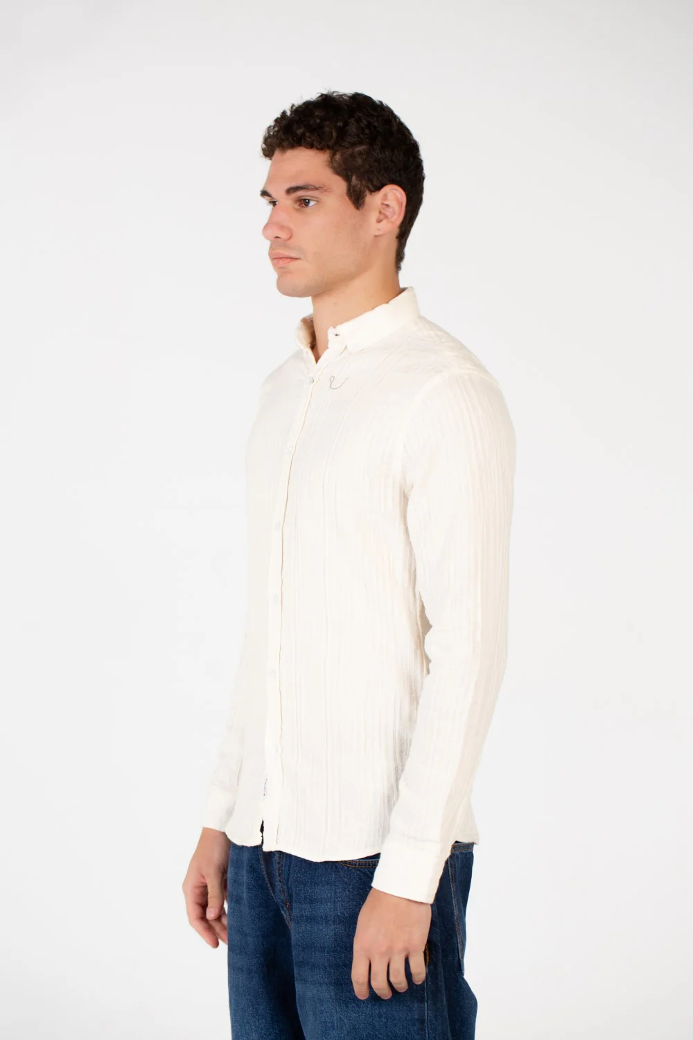 Men's Basic Slim Fit Collar Long Sleeve Shirt - Image 11