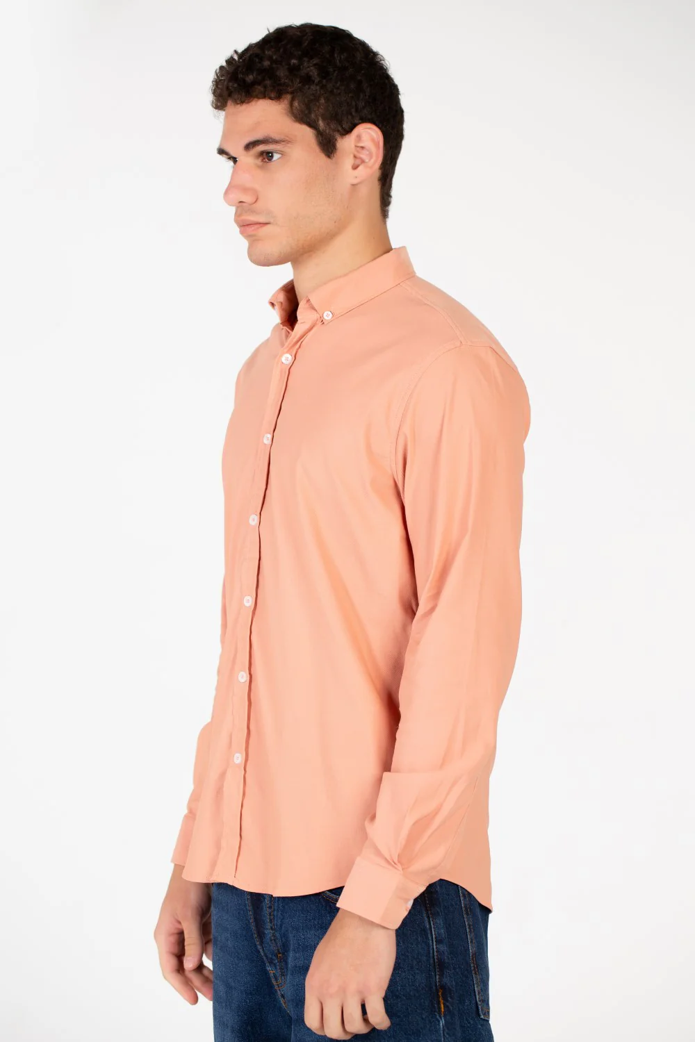 Men's Basic Slim Fit Full Button Shirt - Image 15
