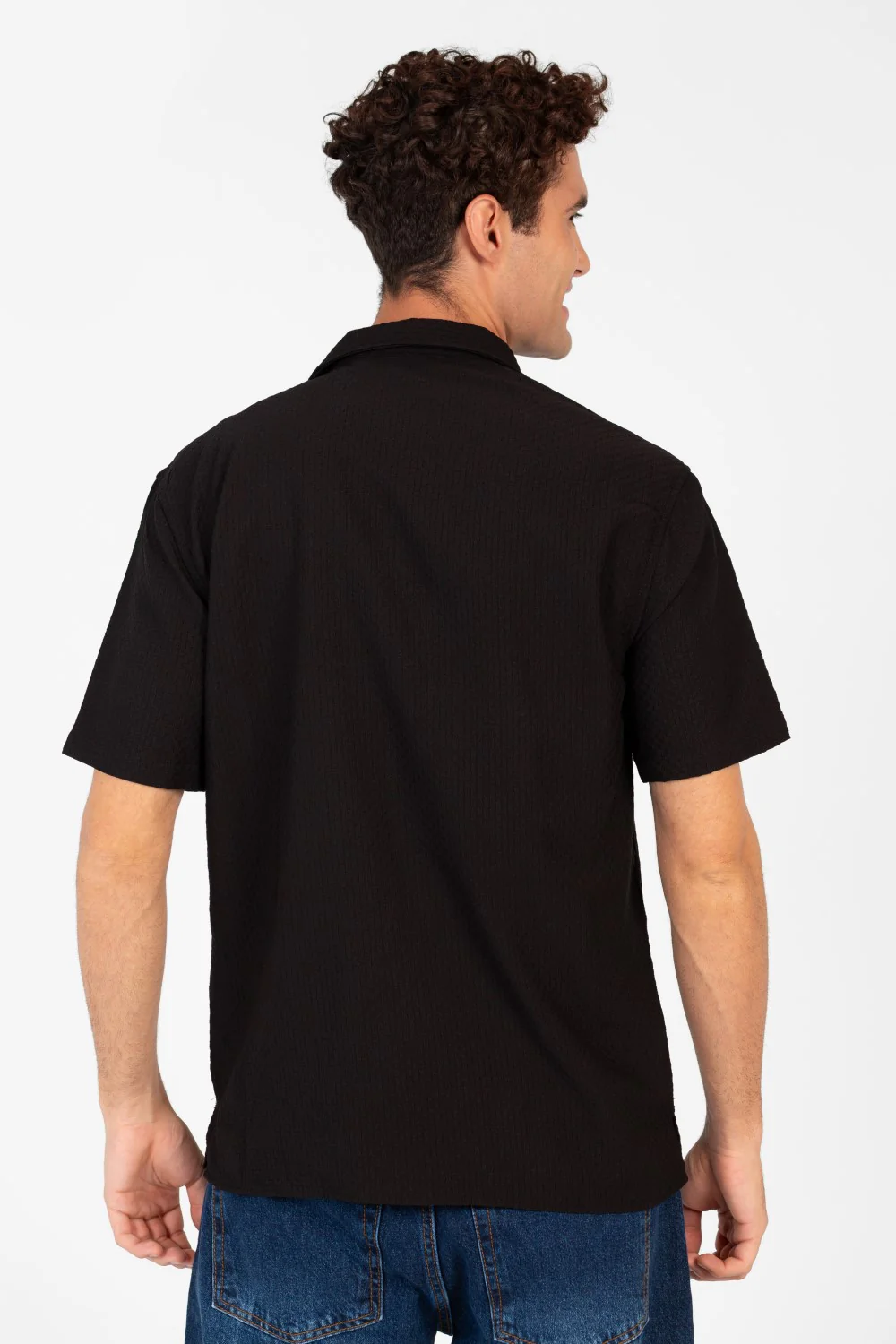 Men's Basic Slim Fit Half Sleeve Shirt - Image 2