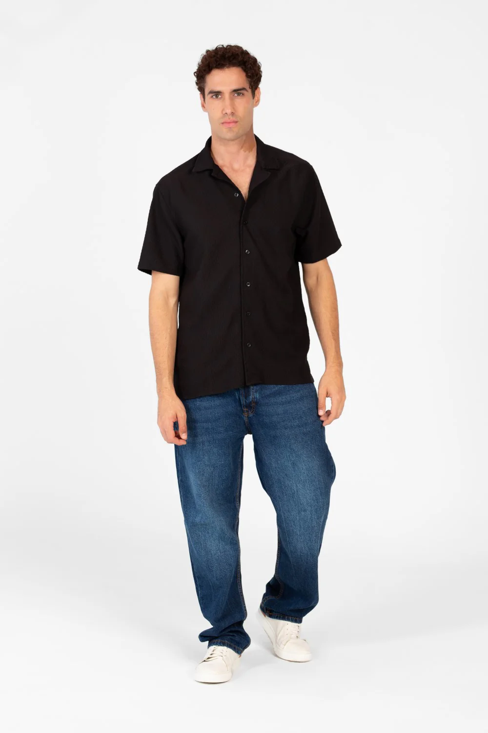 Men's Basic Slim Fit Half Sleeve Shirt - Image 4