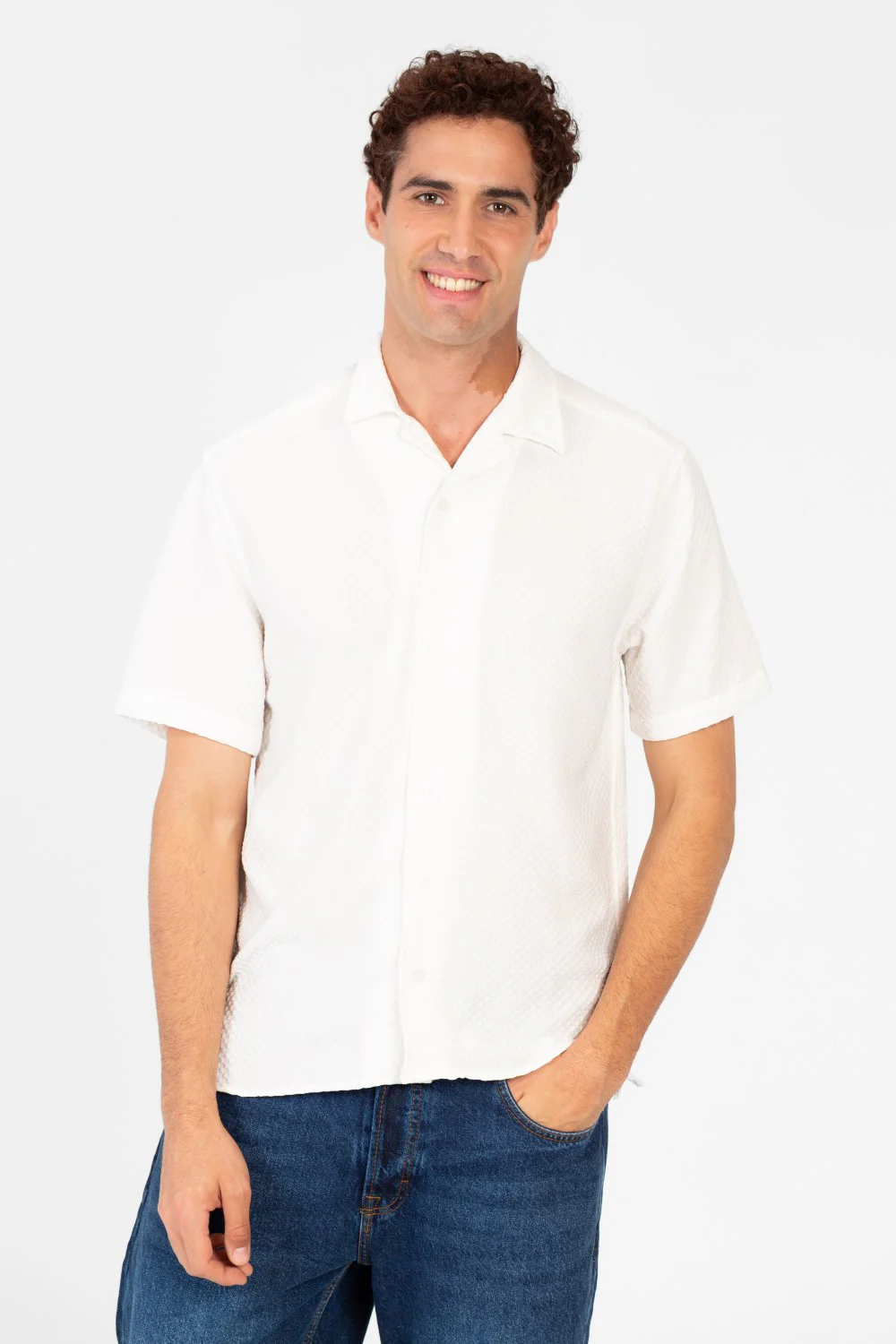 Men's Basic Slim Fit Half Sleeve Shirt - Image 5