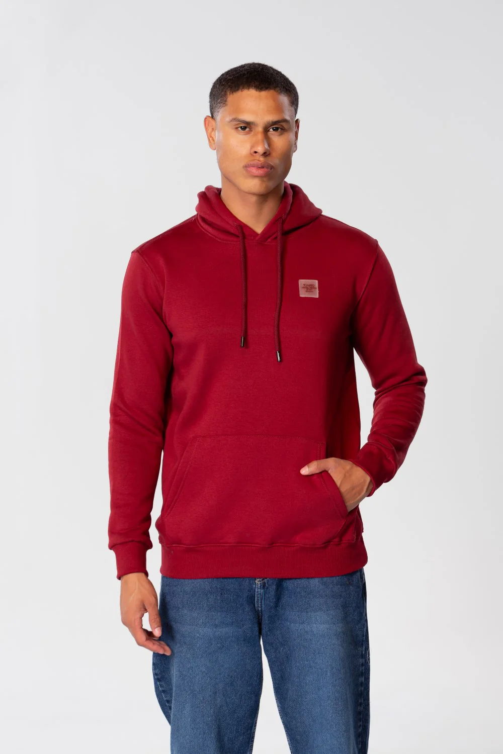 Men's Basic Slim Fit Hoodie Sweatshirt With Front Pocket - Image 25
