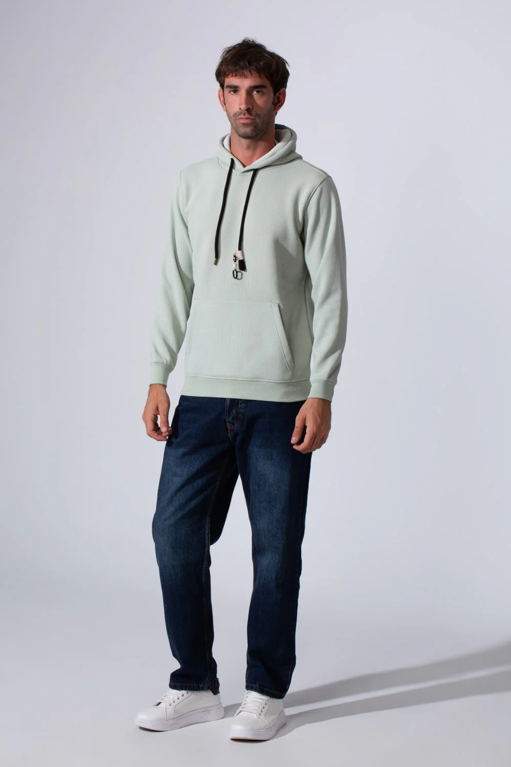 Men's Basic Slim Fit Long Sleeve Hoodie Sweatshirt - Image 8