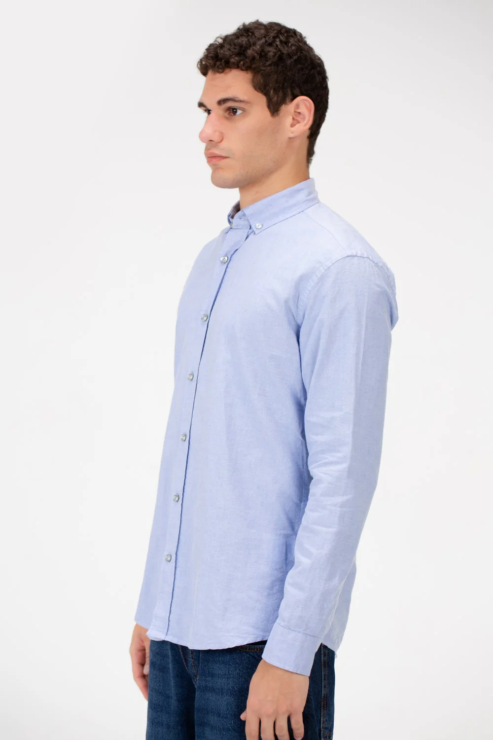 Men's Basic Slim Fit Long Sleeve Shirt - Image 11