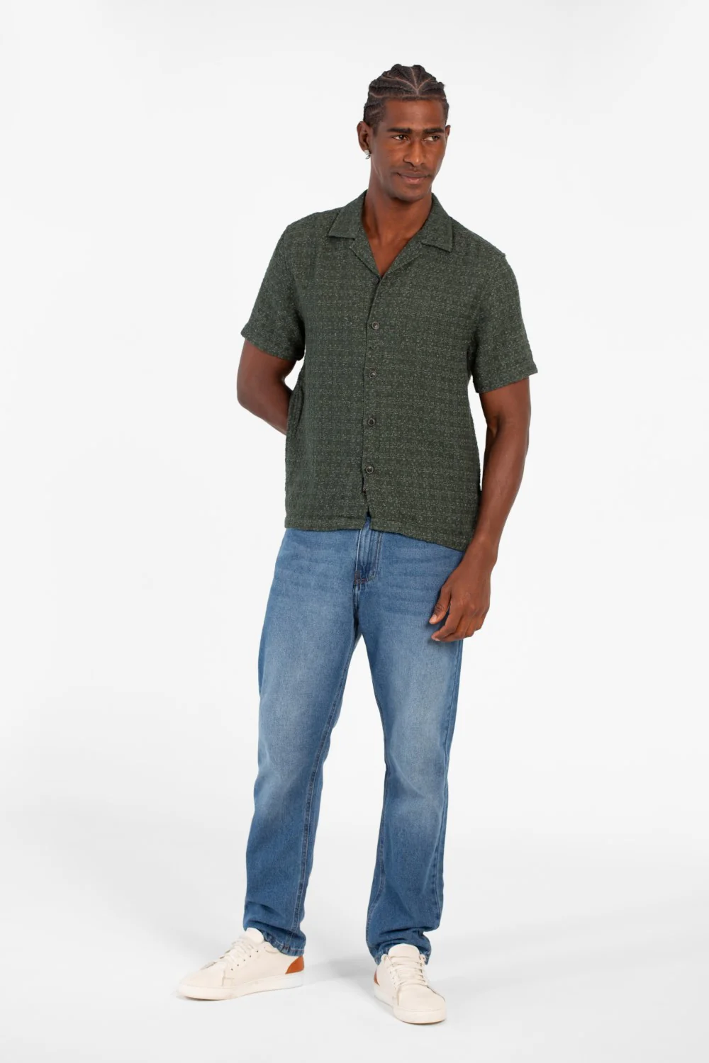 Men's Basic Slim Fit Mesh Half Sleeve Shirt With High Quality Material - Image 12