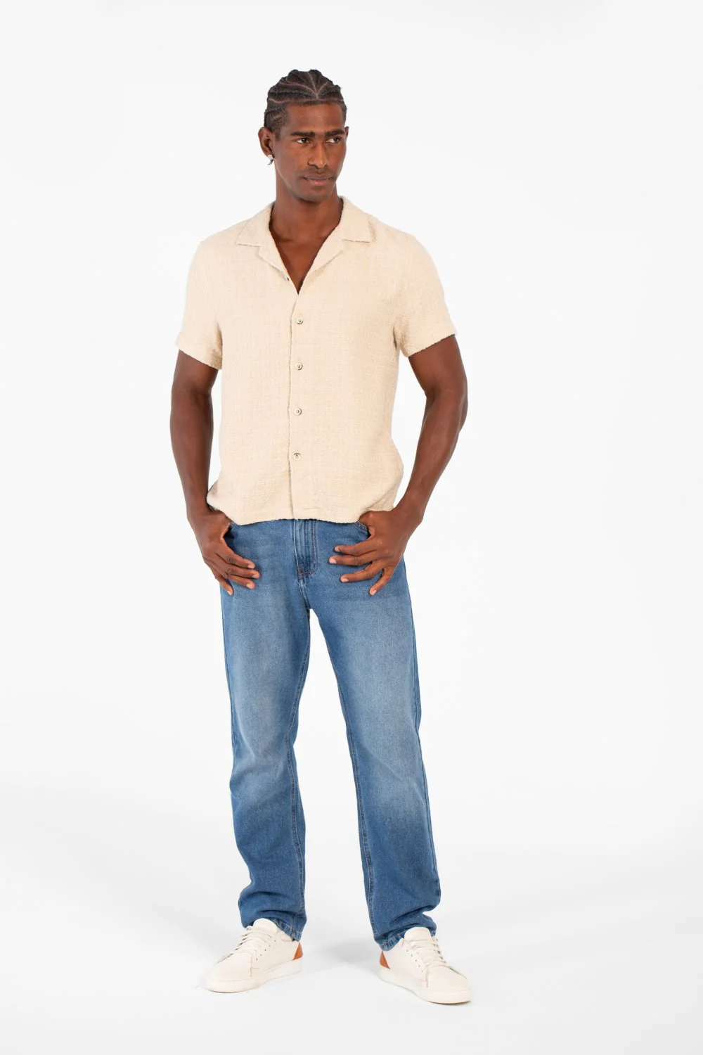 Men's Basic Slim Fit Mesh Half Sleeve Shirt With High Quality Material - Image 4