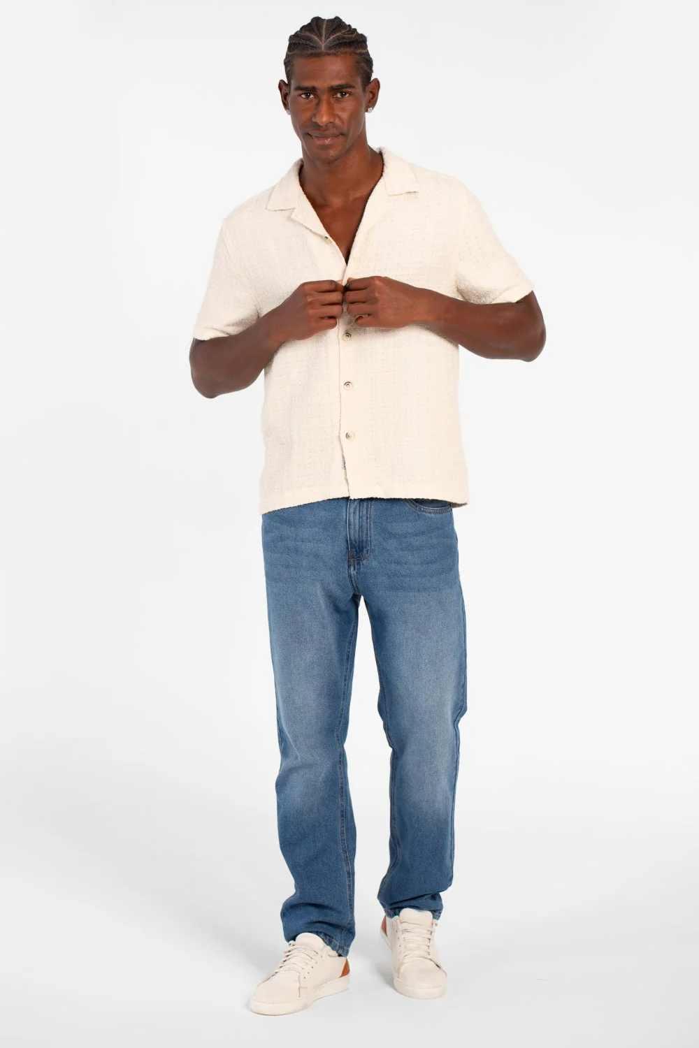 Men's Basic Slim Fit Mesh Half Sleeve Shirt With High Quality Material - Image 8