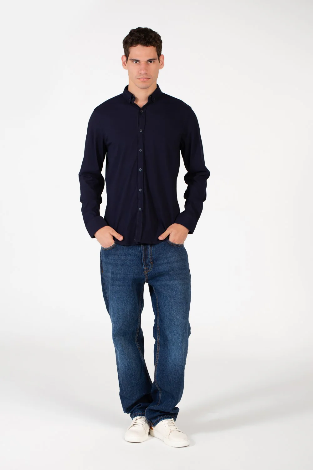 Men's Basic Slim Fit Modern Shirt - Image 32