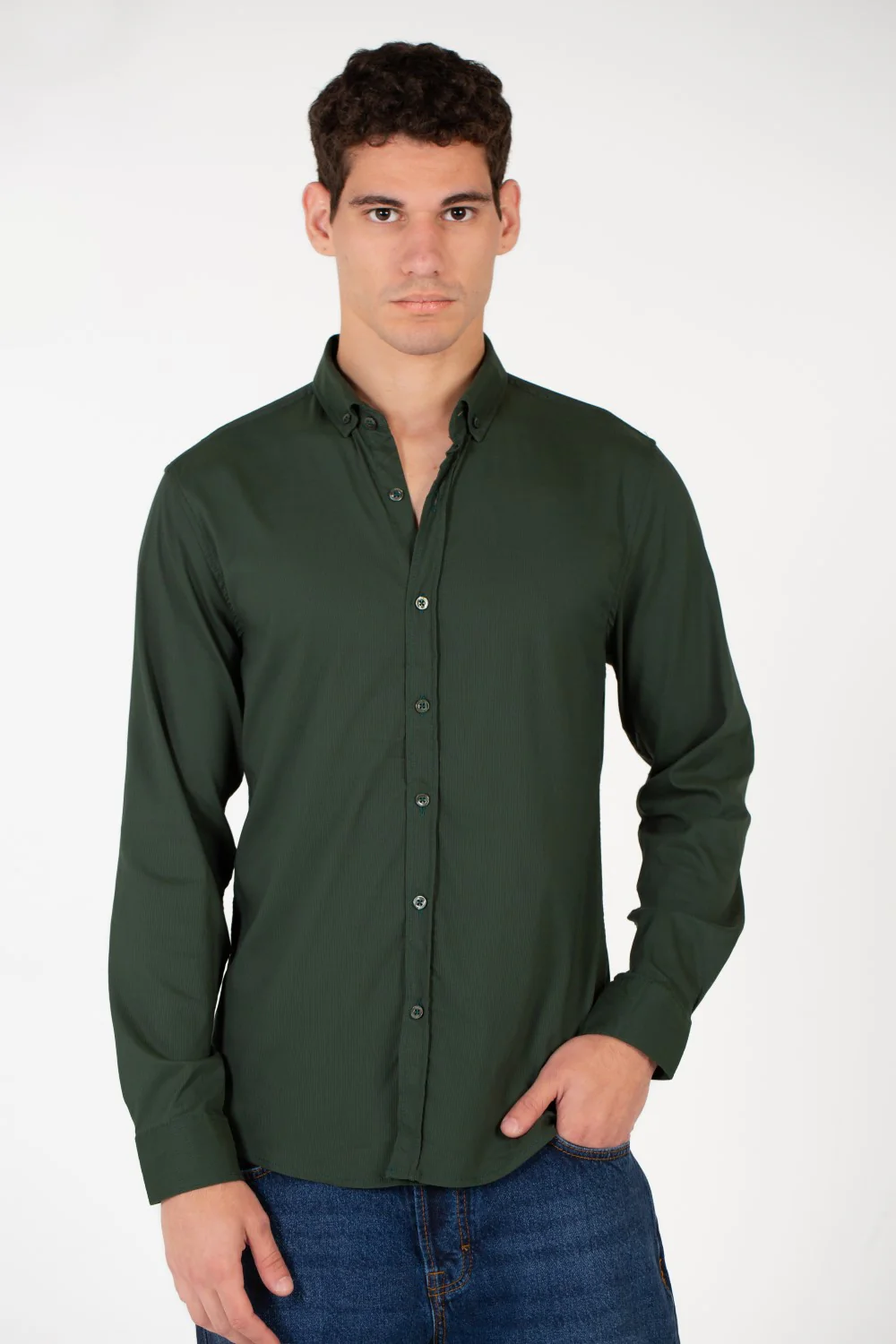 Men's Basic Slim Fit Modern Shirt - Image 33