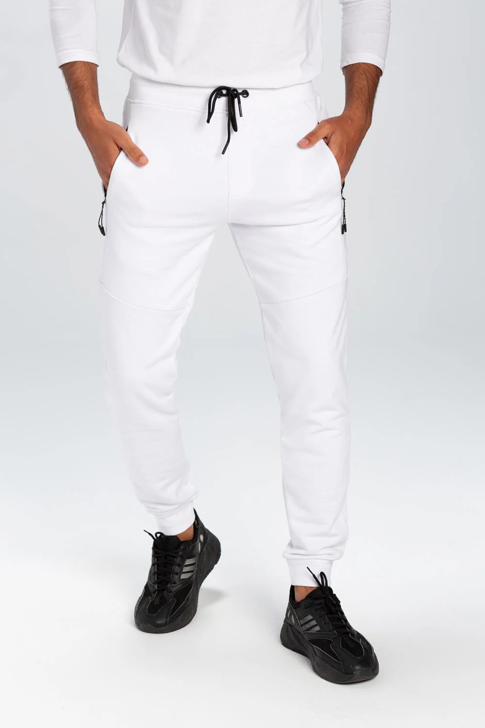 Men's Basic Slim Fit Sports Elegant Melton Sweatpants - Image 10