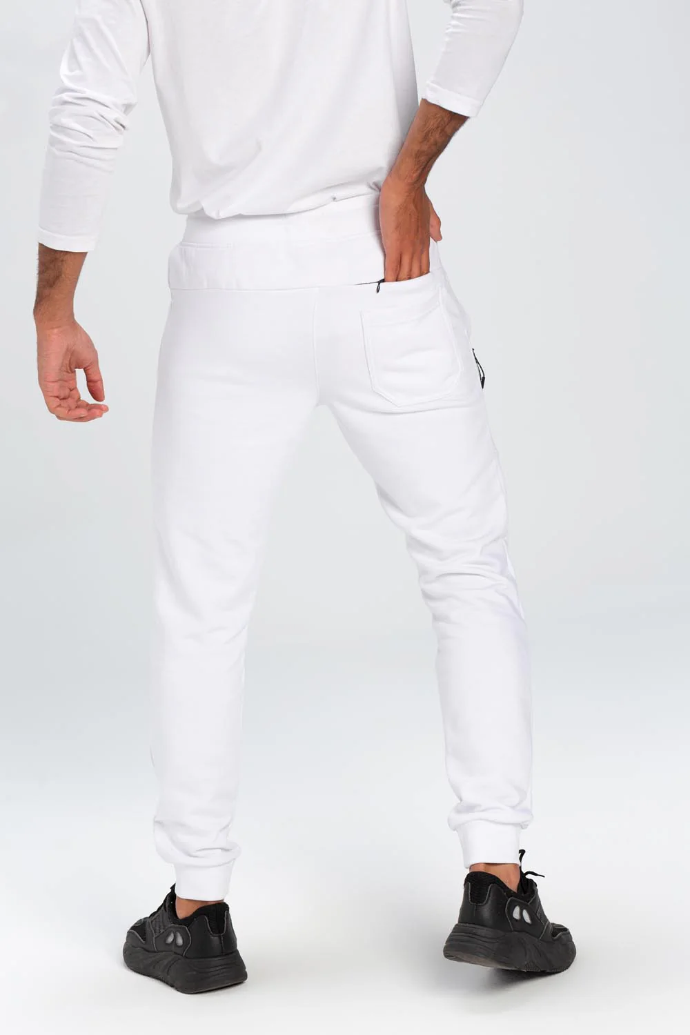 Men's Basic Slim Fit Sports Elegant Melton Sweatpants - Image 11