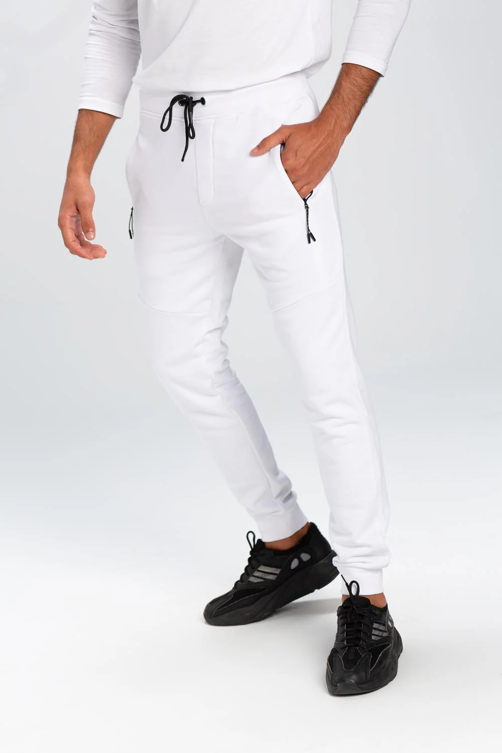 Men's Basic Slim Fit Sports Elegant Melton Sweatpants - Image 12