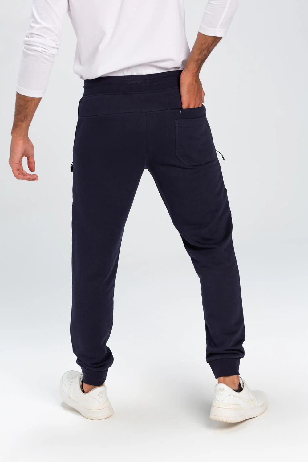 Men's Basic Slim Fit Sports Elegant Melton Sweatpants - Image 8