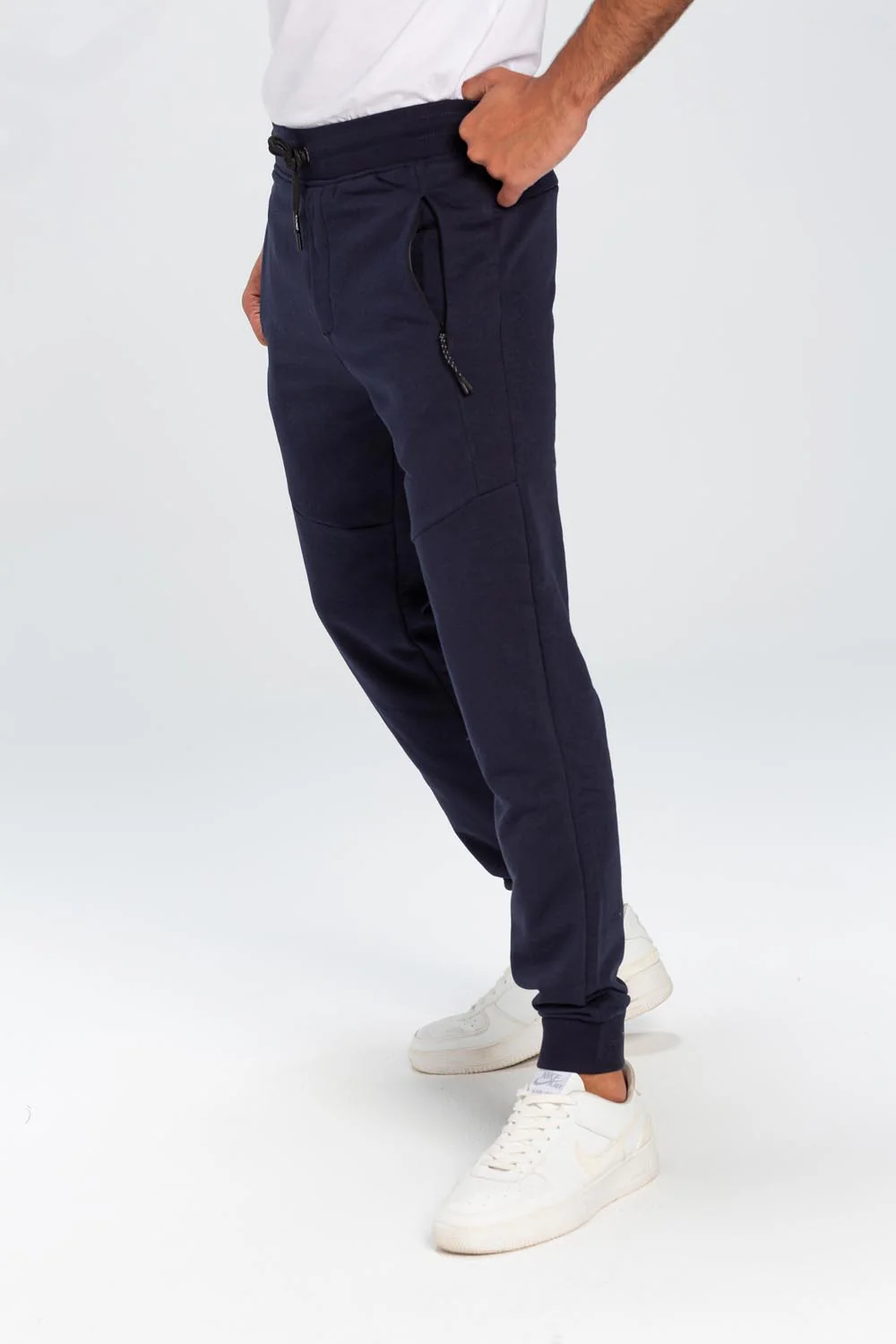 Men's Basic Slim Fit Sports Elegant Melton Sweatpants - Image 9