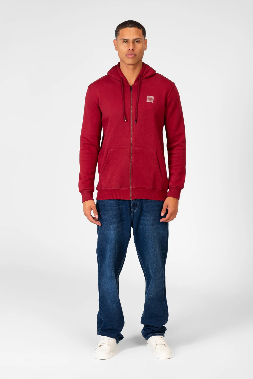 Men's Basic Sweatshirt With Zippers And Front Pockets - Image 16