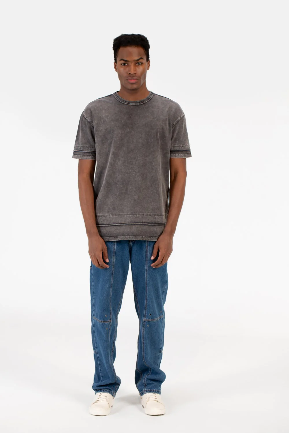 Men's Basic Washed Short Sleeve T-Shirt - Image 8
