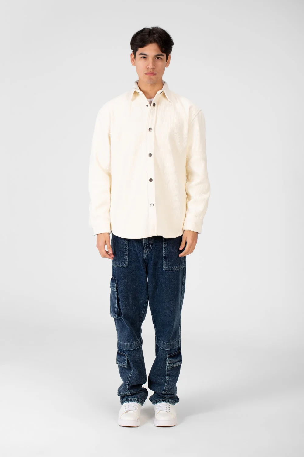 Men's Basic Winter Shirt In Practical and Comfortable Velvet Material - Image 12