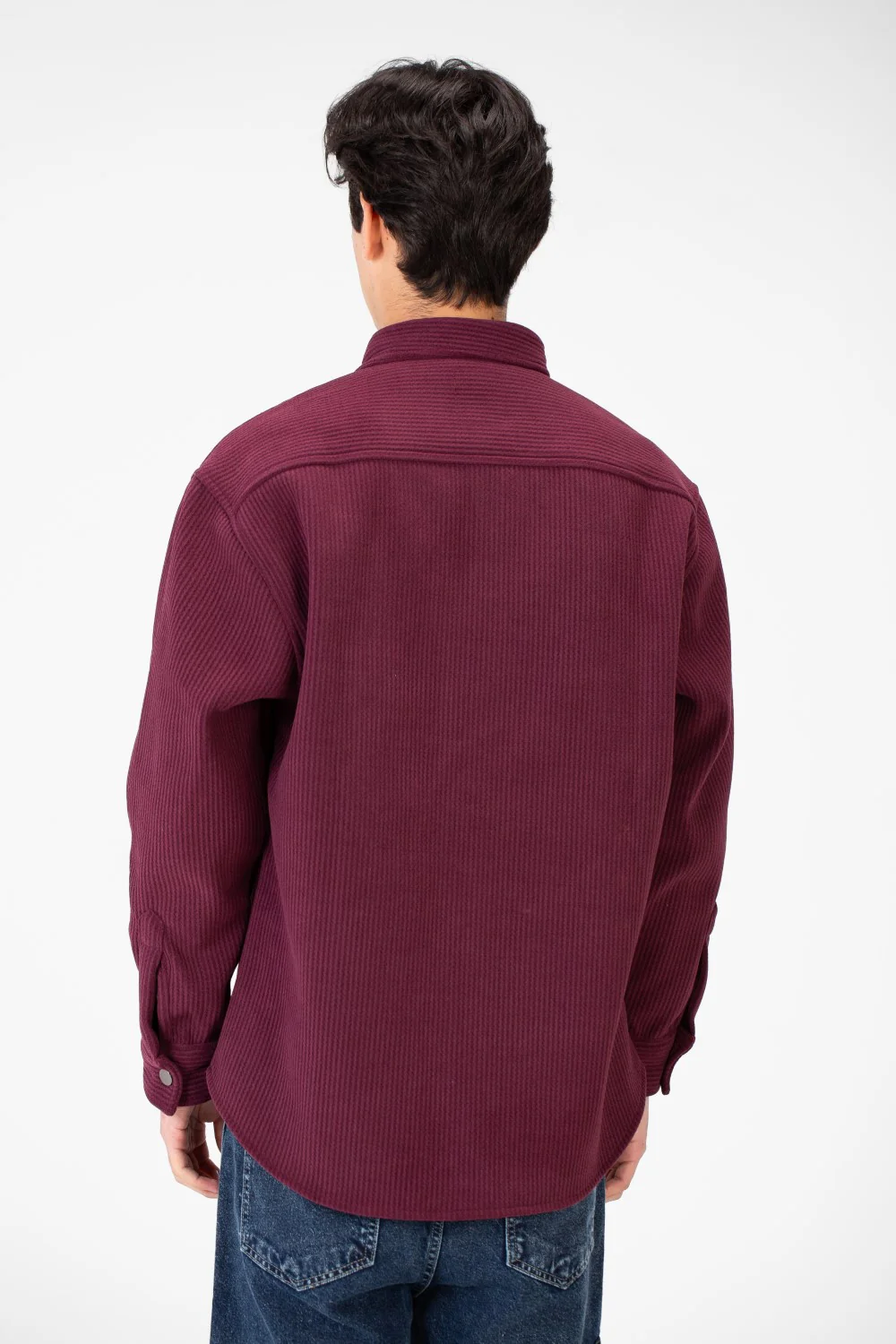 Men's Basic Winter Shirt In Practical and Comfortable Velvet Material - Image 14
