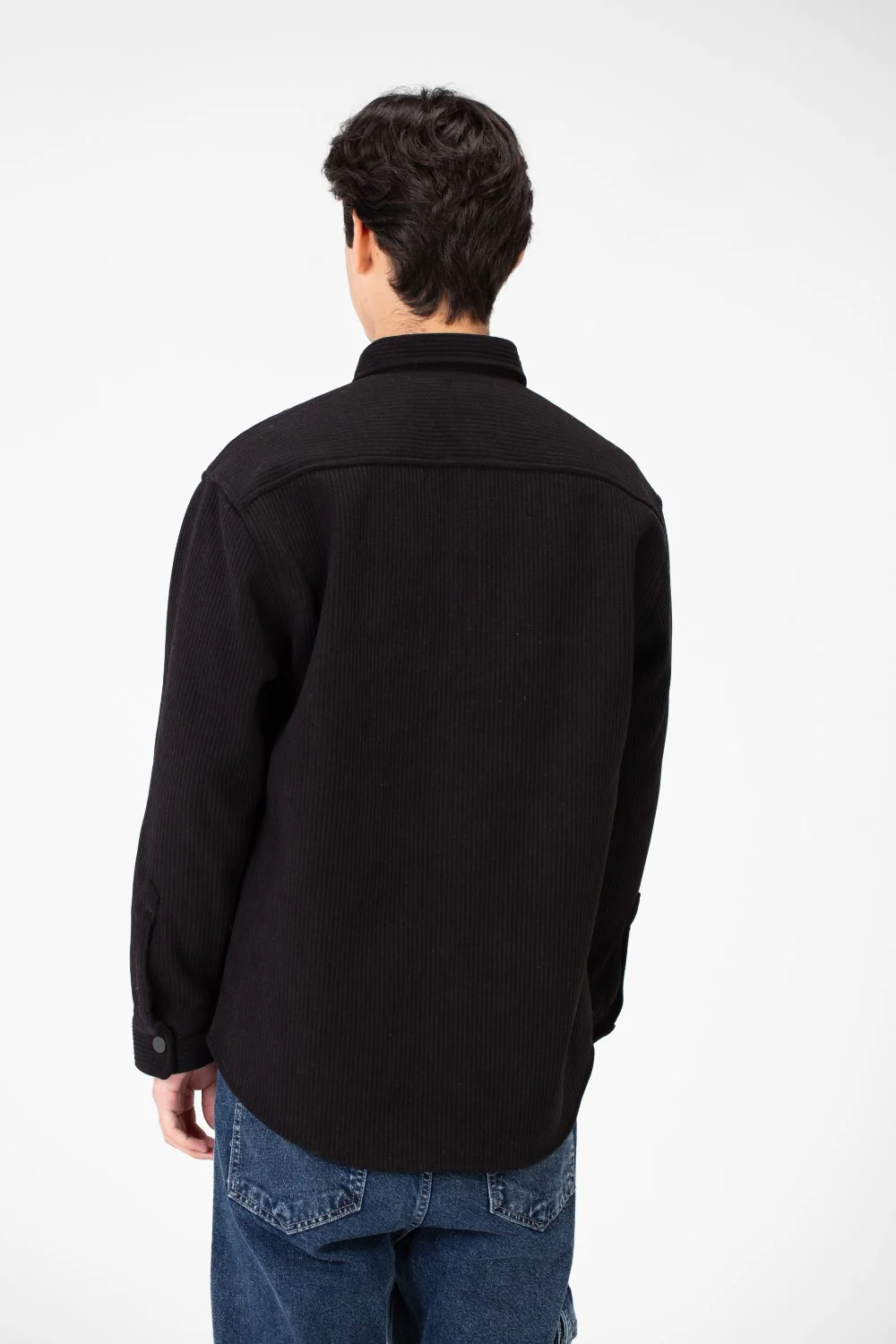 Men's Basic Winter Shirt In Practical and Comfortable Velvet Material - Image 6