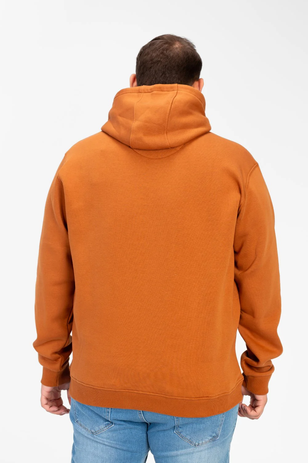 Men's Big Size Basic Long Sleeve Hoodie Sweatshirt - Image 10