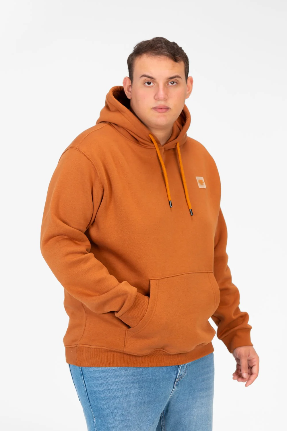 Men's Big Size Basic Long Sleeve Hoodie Sweatshirt - Image 11