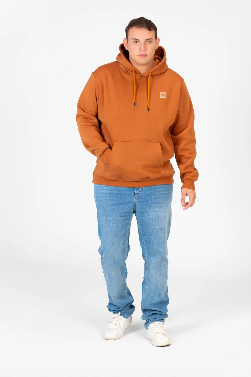 Men's Big Size Basic Long Sleeve Hoodie Sweatshirt - Image 12