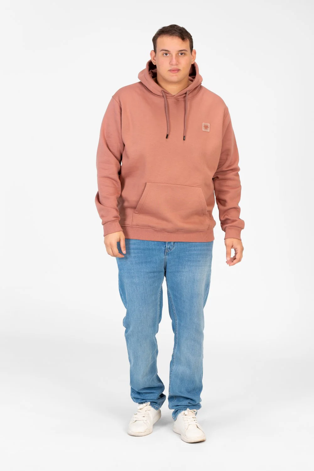 Men's Big Size Basic Long Sleeve Hoodie Sweatshirt - Image 16