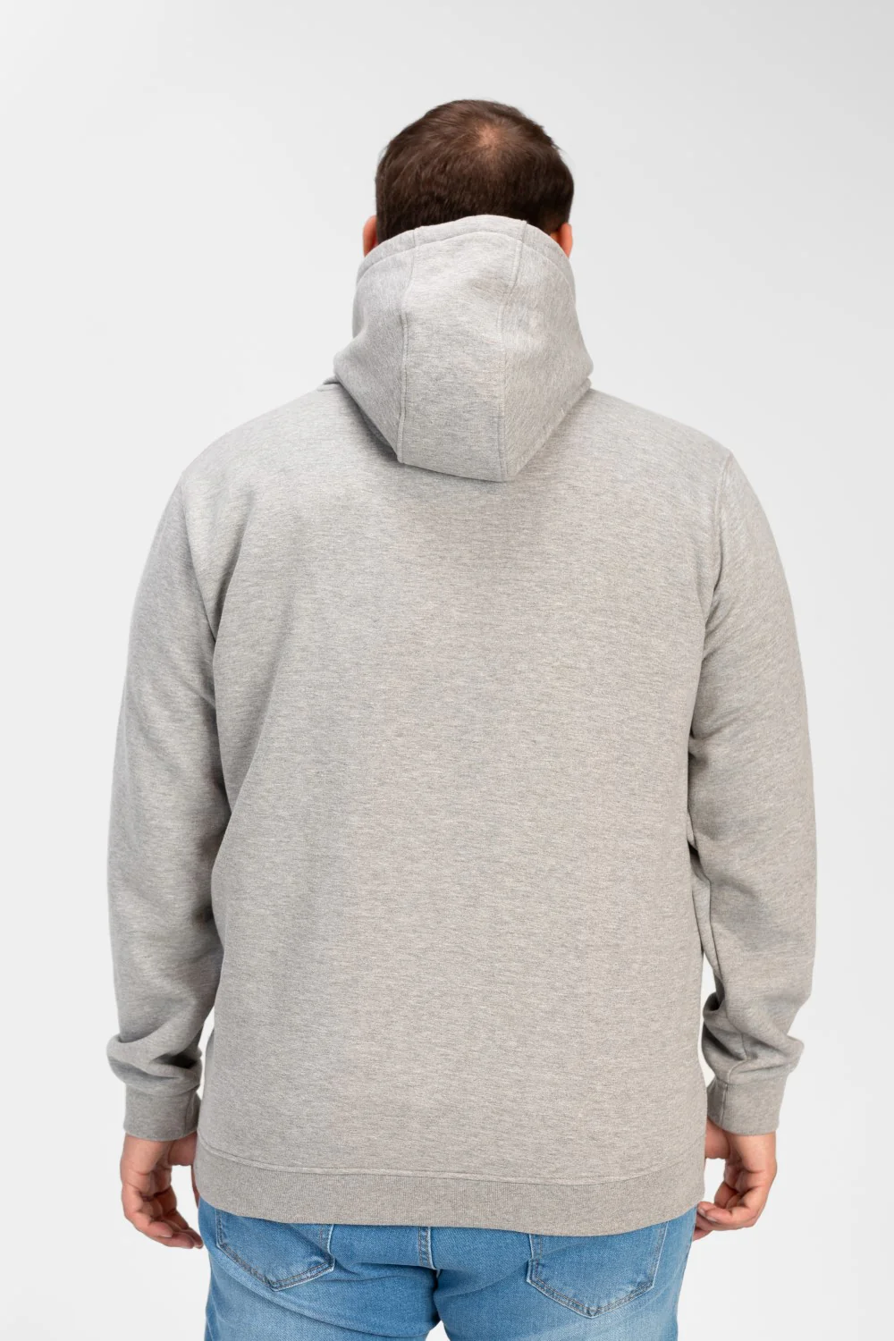 Men's Big Size Basic Long Sleeve Hoodie Sweatshirt - Image 18