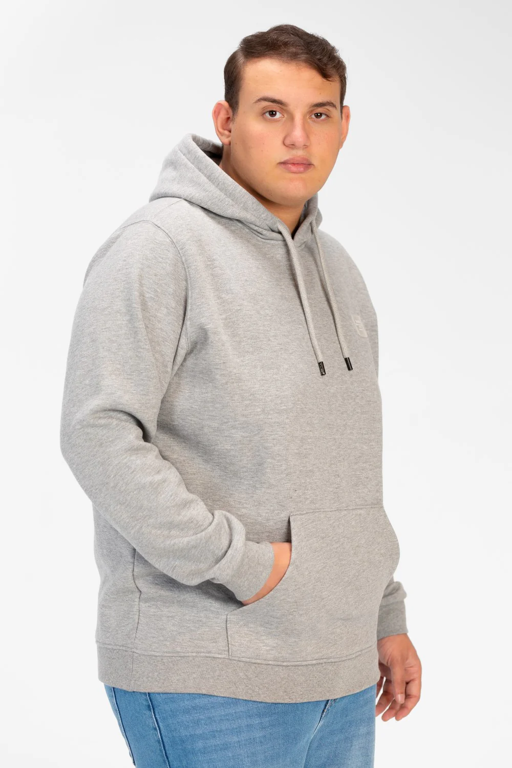 Men's Big Size Basic Long Sleeve Hoodie Sweatshirt - Image 19