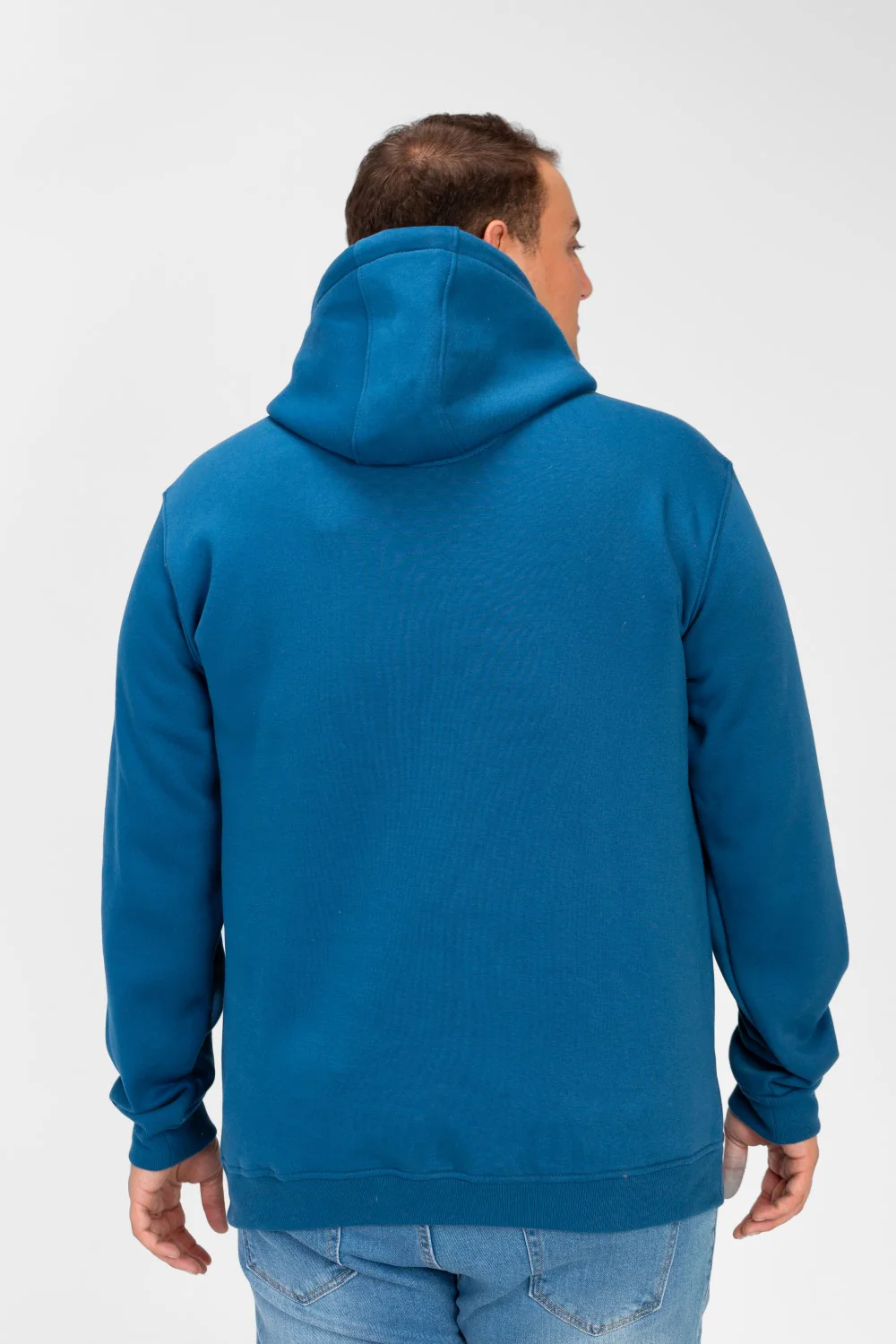 Men's Big Size Basic Long Sleeve Hoodie Sweatshirt - Image 22