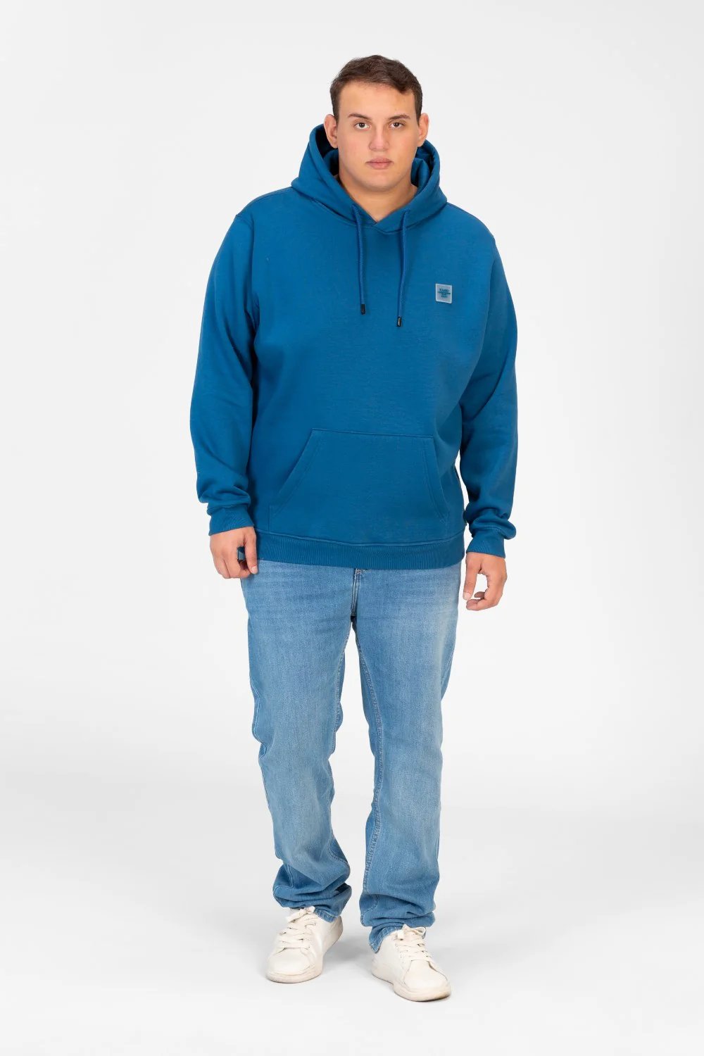 Men's Big Size Basic Long Sleeve Hoodie Sweatshirt - Image 24