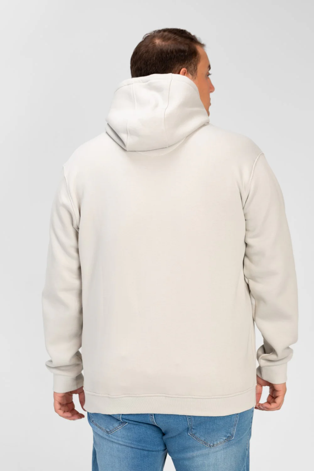 Men's Big Size Basic Long Sleeve Hoodie Sweatshirt - Image 26