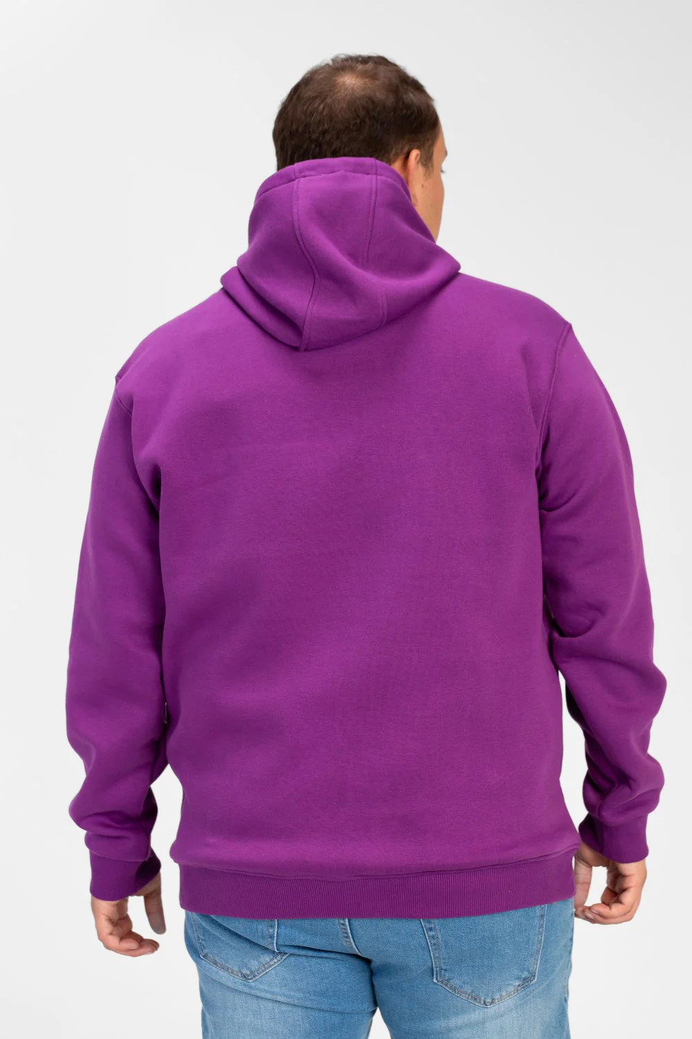 Men's Big Size Basic Long Sleeve Hoodie Sweatshirt - Image 30