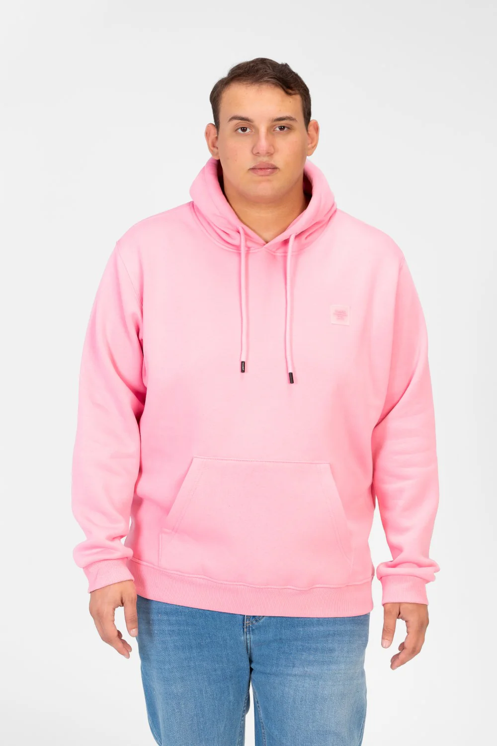 Men's Big Size Basic Long Sleeve Hoodie Sweatshirt - Image 33
