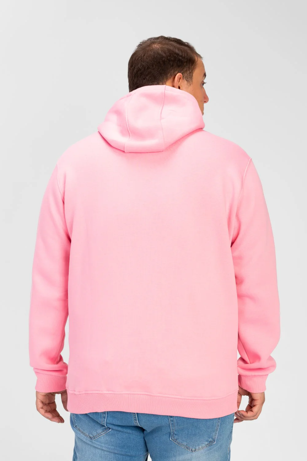 Men's Big Size Basic Long Sleeve Hoodie Sweatshirt - Image 34