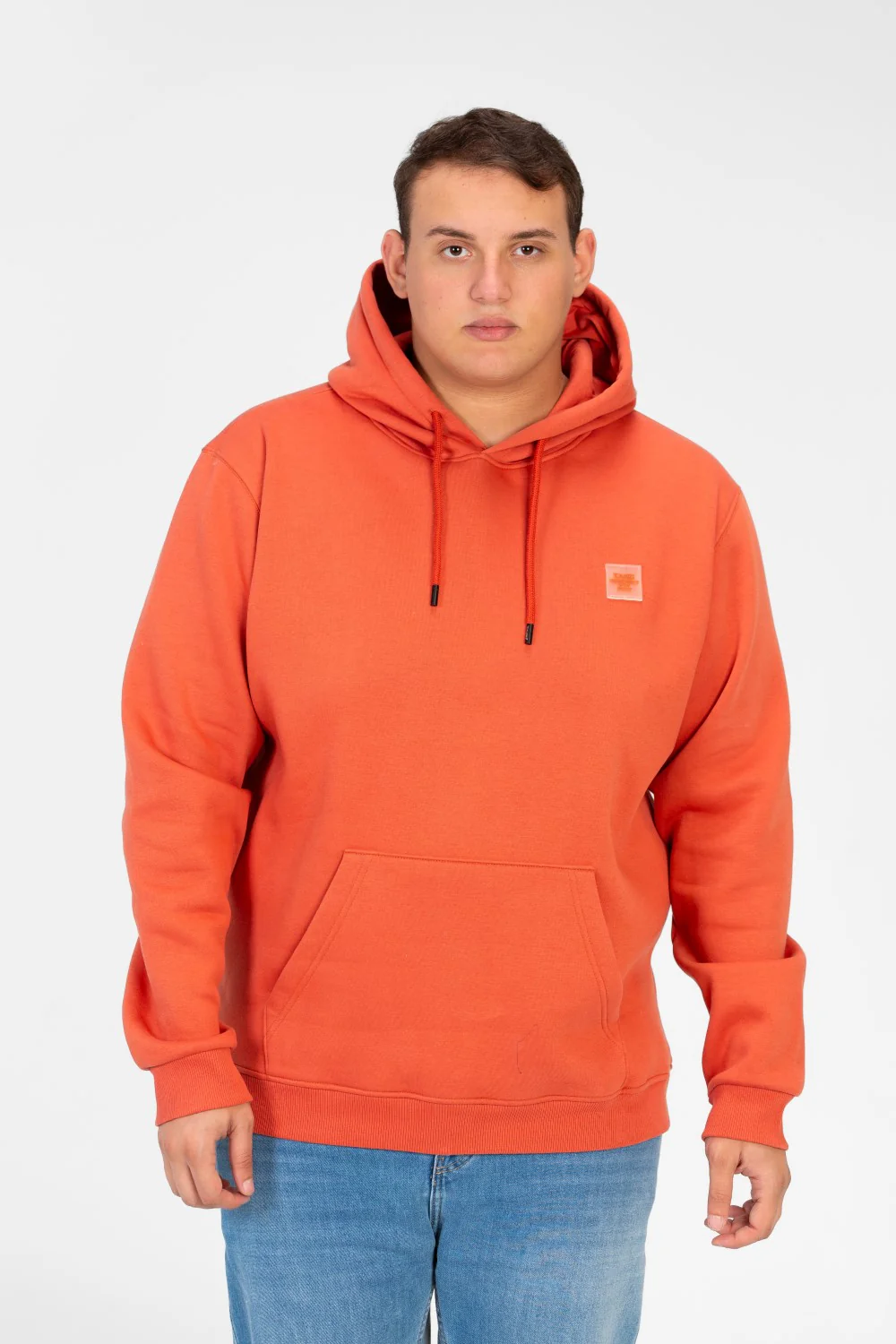 Men's Big Size Basic Long Sleeve Hoodie Sweatshirt - Image 37