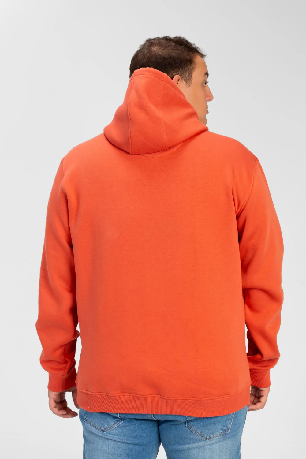 Men's Big Size Basic Long Sleeve Hoodie Sweatshirt - Image 38