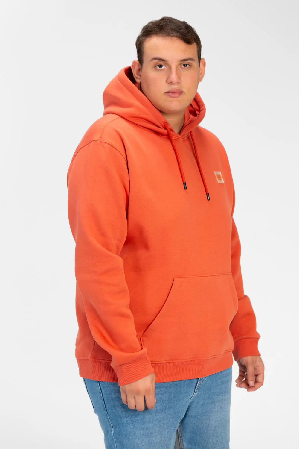 Men's Big Size Basic Long Sleeve Hoodie Sweatshirt - Image 39