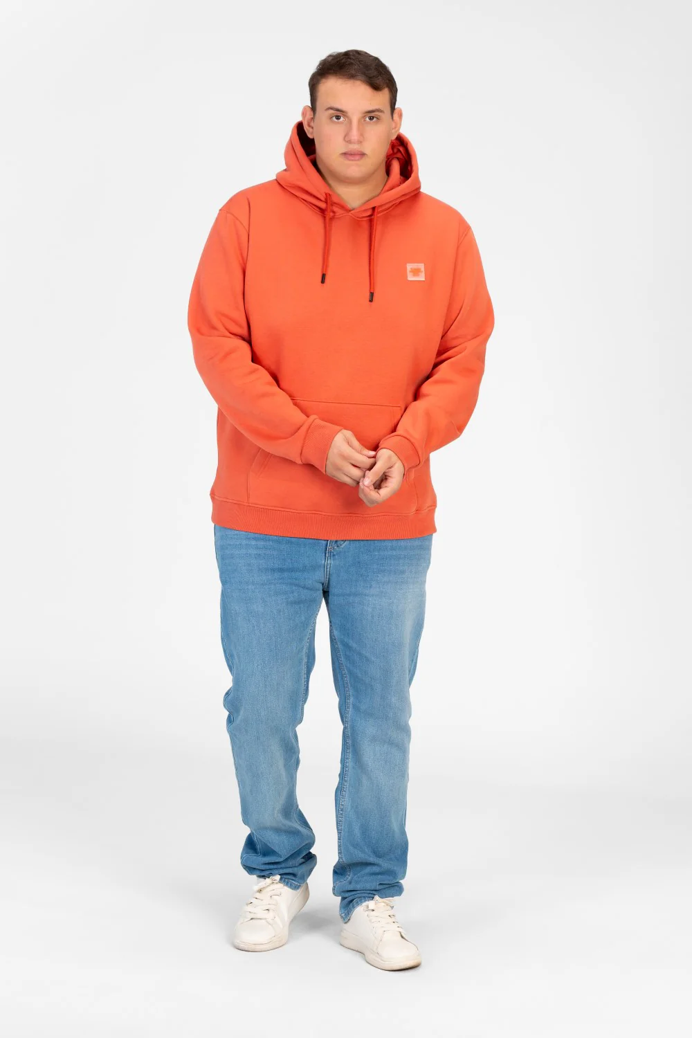 Men's Big Size Basic Long Sleeve Hoodie Sweatshirt - Image 40