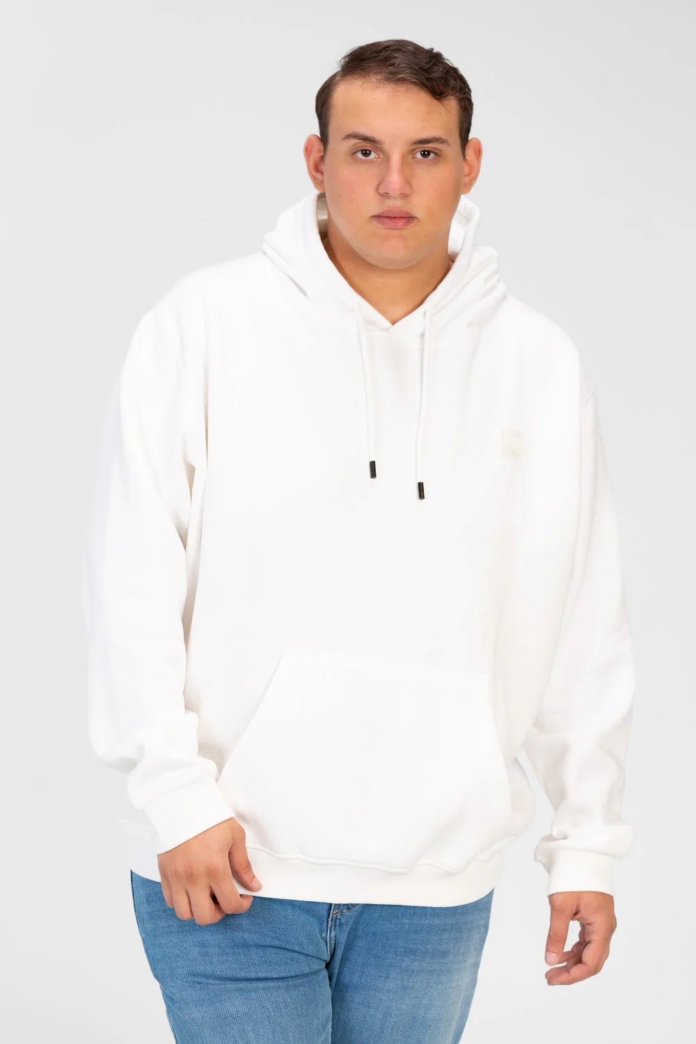 Men's Big Size Basic Long Sleeve Hoodie Sweatshirt - Image 45