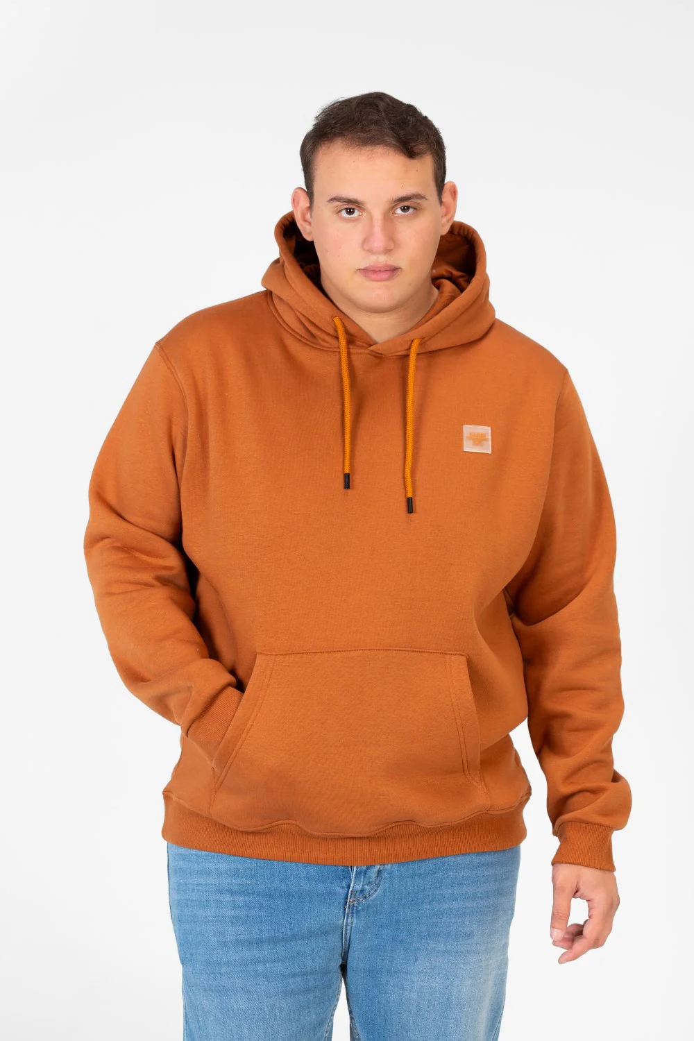 Men's Big Size Basic Long Sleeve Hoodie Sweatshirt - Image 9