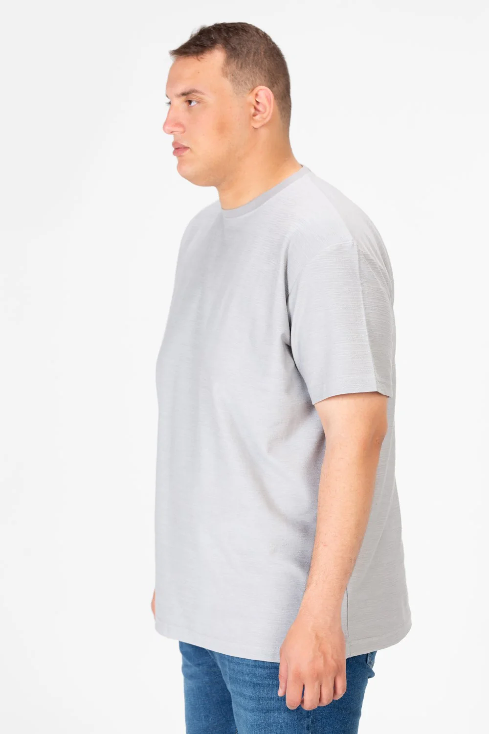 Men's Big Size Basic T-Shirt Half Sleeve - Image 3