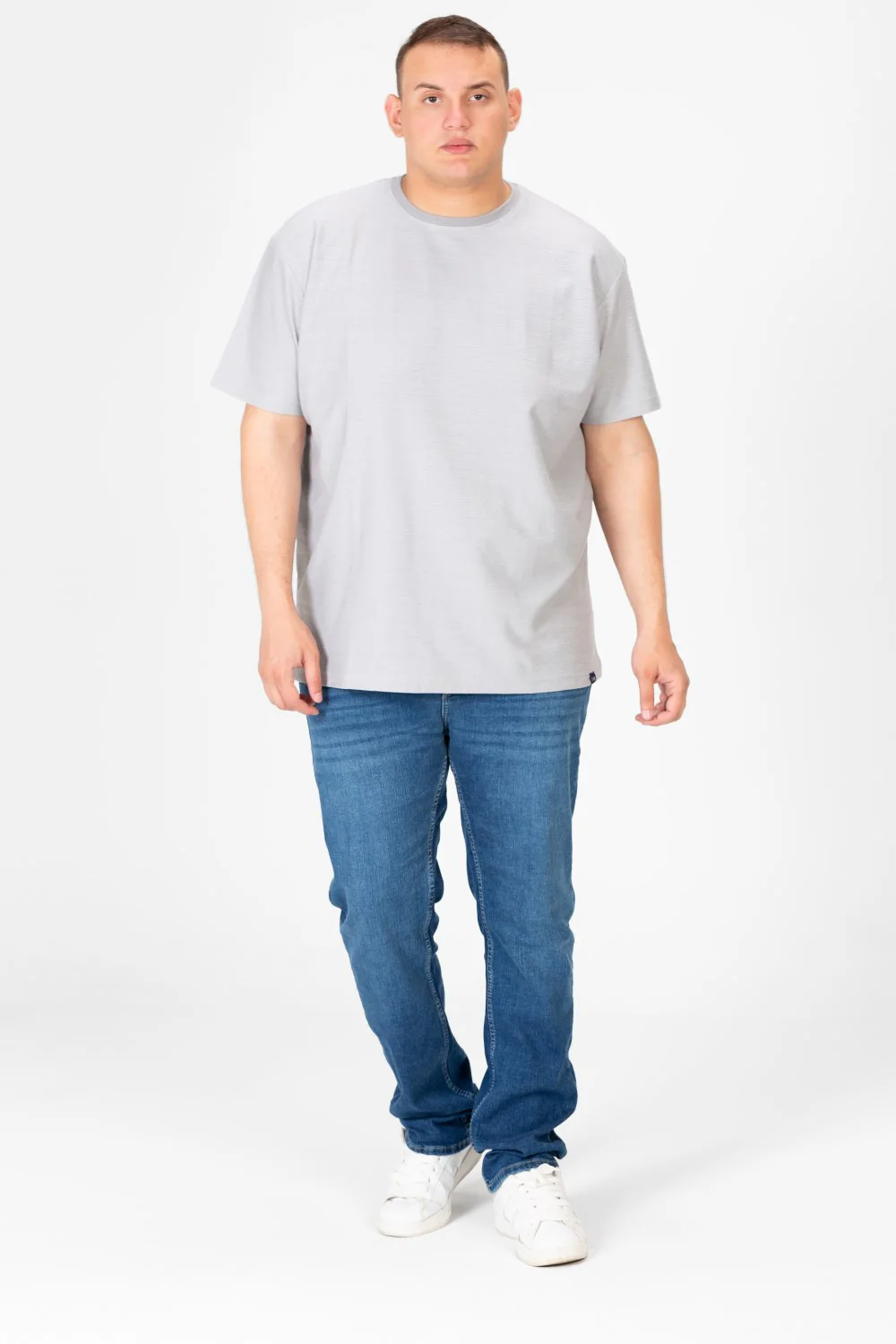 Men's Big Size Basic T-Shirt Half Sleeve - Image 4