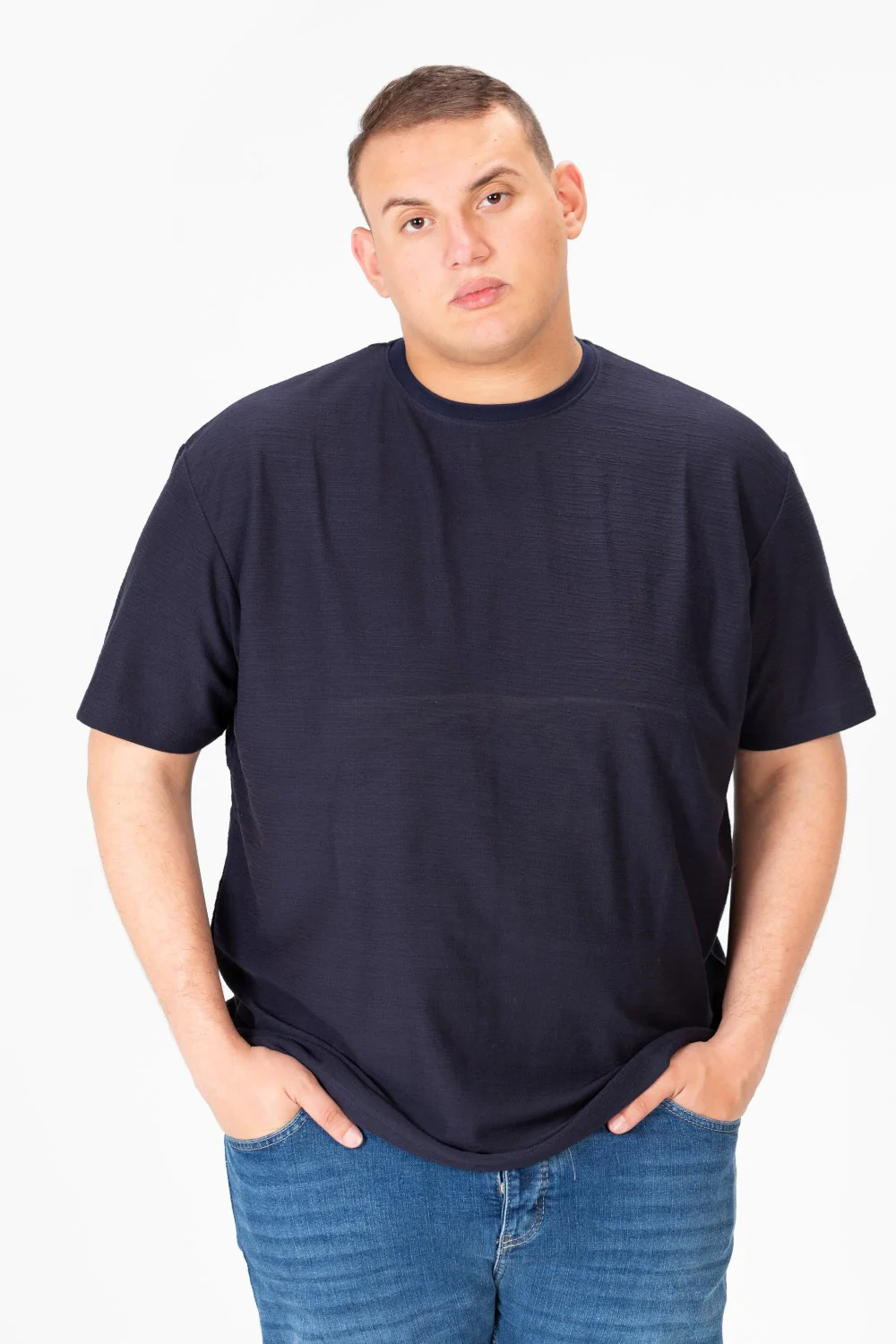 Men's Big Size Basic T-Shirt Half Sleeve - Image 5